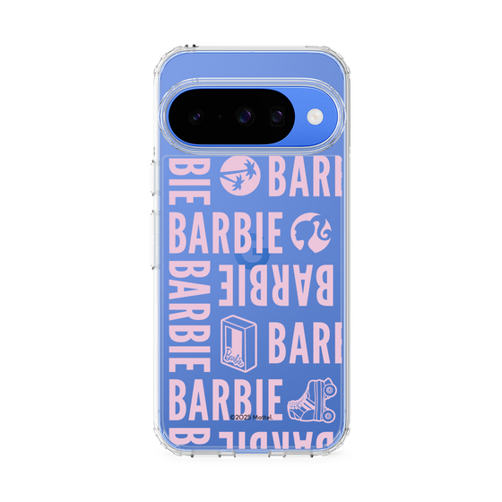 スリムプロテクションケース［ Barbie - ロゴパターン3 - クリア ］