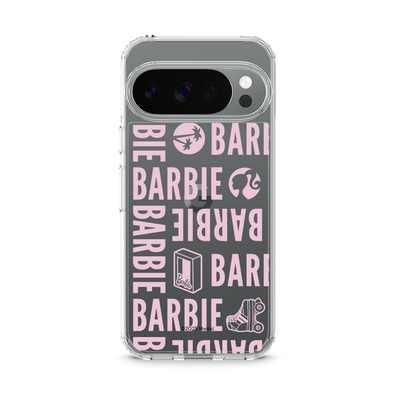 スリムプロテクションケース［ Barbie - ロゴパターン3 - クリア ］