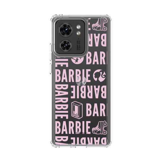 スリムプロテクションケース［ Barbie - ロゴパターン3 - クリア ］