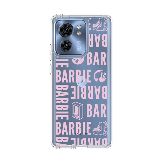スリムプロテクションケース［ Barbie - ロゴパターン3 - クリア ］