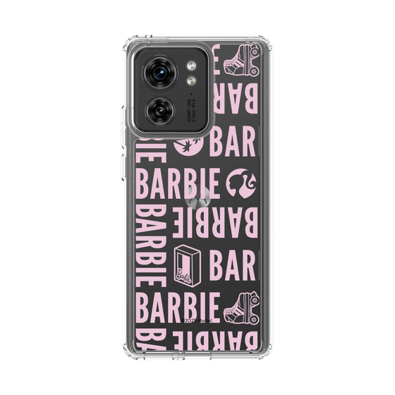 スリムプロテクションケース［ Barbie - ロゴパターン3 - クリア ］