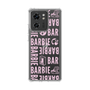 スリムプロテクションケース［ Barbie - ロゴパターン3 - クリア ］