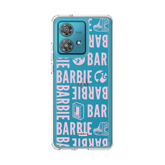 スリムプロテクションケース［ Barbie - ロゴパターン3 - クリア ］