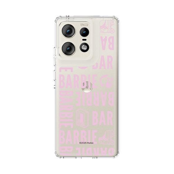 スリムプロテクションケース［ Barbie - ロゴパターン3 - クリア ］