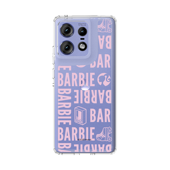スリムプロテクションケース［ Barbie - ロゴパターン3 - クリア ］