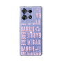 スリムプロテクションケース［ Barbie - ロゴパターン3 - クリア ］