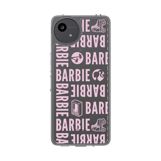 スリムプロテクションケース［ Barbie - ロゴパターン3 - クリア ］