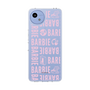 スリムプロテクションケース［ Barbie - ロゴパターン3 - クリア ］