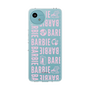 スリムプロテクションケース［ Barbie - ロゴパターン3 - クリア ］
