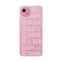 スリムプロテクションケース［ Barbie - ロゴパターン3 - クリア ］