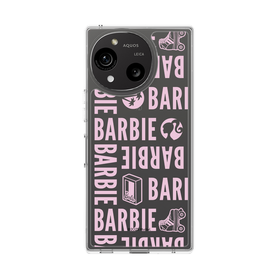 スリムプロテクションケース［ Barbie - ロゴパターン3 - クリア ］