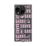 スリムプロテクションケース［ Barbie - ロゴパターン3 - クリア ］