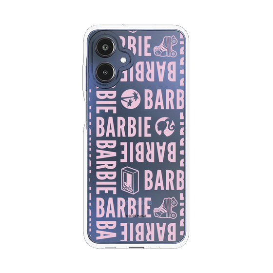 スリムプロテクションケース［ Barbie - ロゴパターン3 - クリア ］