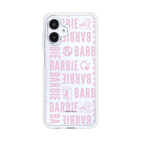 スリムプロテクションケース［ Barbie - ロゴパターン3 - クリア ］