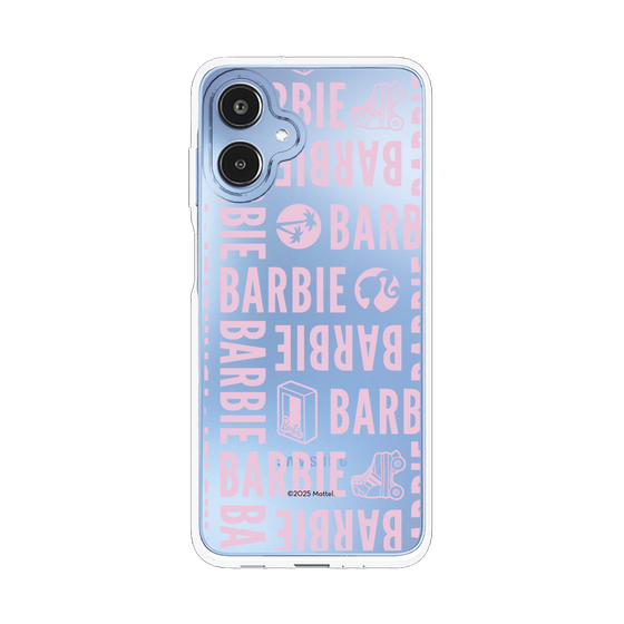 スリムプロテクションケース［ Barbie - ロゴパターン3 - クリア ］
