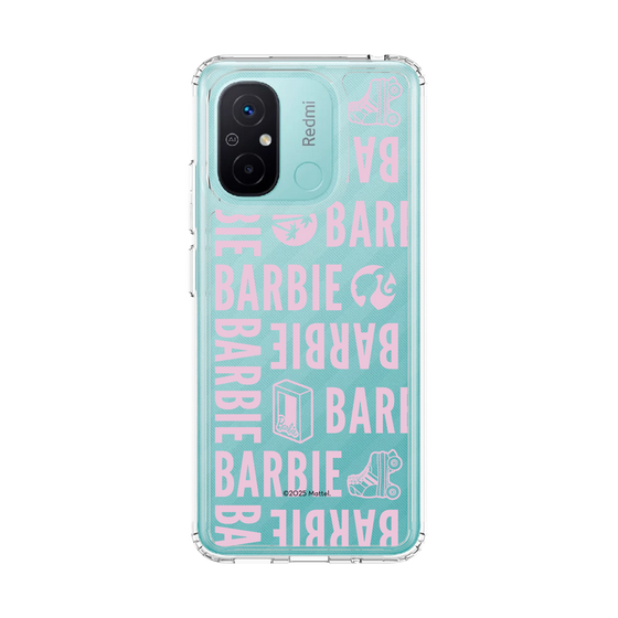 スリムプロテクションケース［ Barbie - ロゴパターン3 - クリア ］