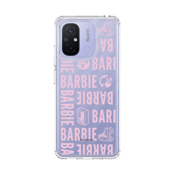 スリムプロテクションケース［ Barbie - ロゴパターン3 - クリア ］