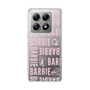 スリムプロテクションケース［ Barbie - ロゴパターン3 - クリア ］