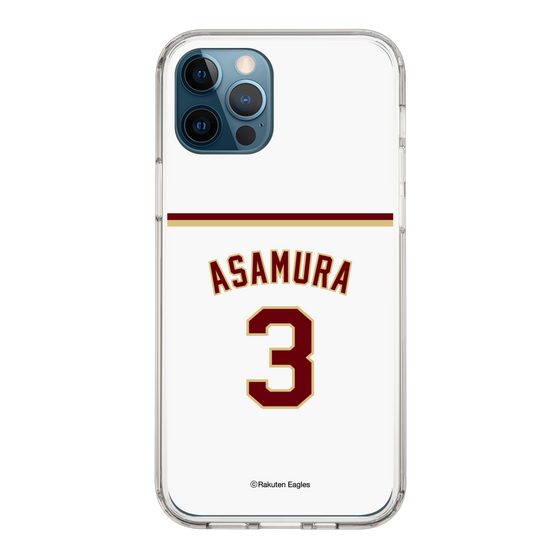 スリムプロテクションケース［ 楽天イーグルス - #3 Asamura - ホーム ］