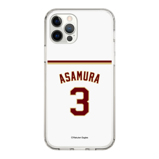 スリムプロテクションケース［ 楽天イーグルス - #3 Asamura - ホーム ］
