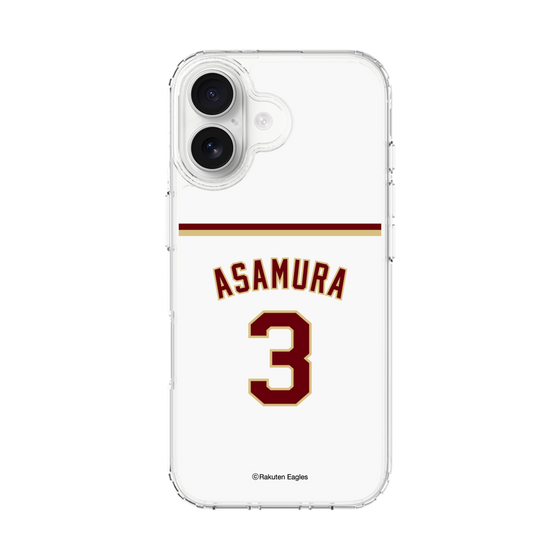 スリムプロテクションケース［ 楽天イーグルス - #3 Asamura - ホーム ］