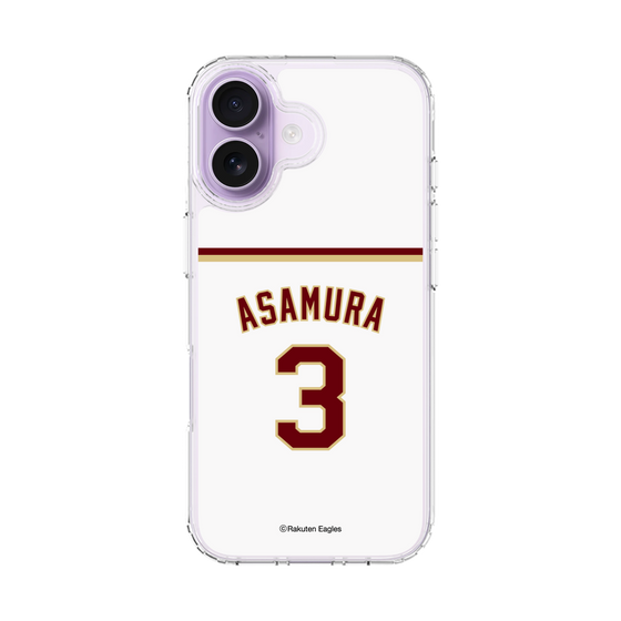 スリムプロテクションケース［ 楽天イーグルス - #3 Asamura - ホーム ］