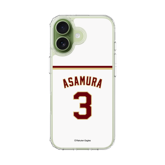 スリムプロテクションケース［ 楽天イーグルス - #3 Asamura - ホーム ］