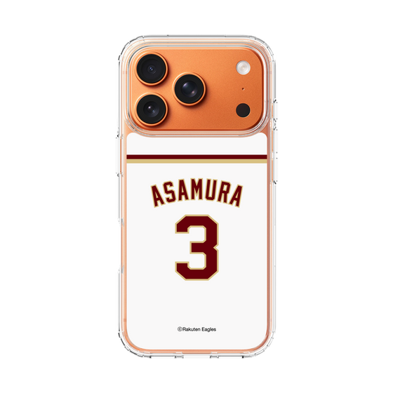 スリムプロテクションケース［ 楽天イーグルス - #3 Asamura - ホーム ］