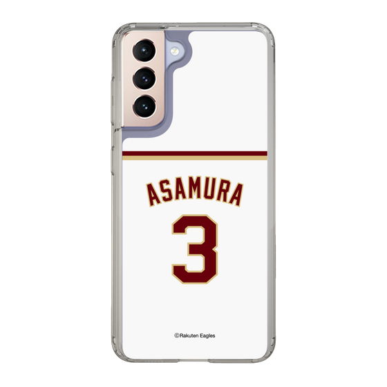 スリムプロテクションケース［ 楽天イーグルス - #3 Asamura - ホーム ］
