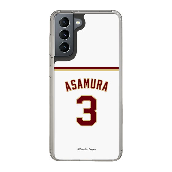 スリムプロテクションケース［ 楽天イーグルス - #3 Asamura - ホーム ］