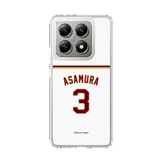 スリムプロテクションケース［ 楽天イーグルス - #3 Asamura - ホーム ］