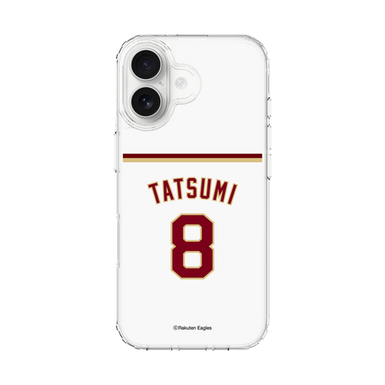 スリムプロテクションケース［ 楽天イーグルス - #8 Tatsumi - ホーム ］