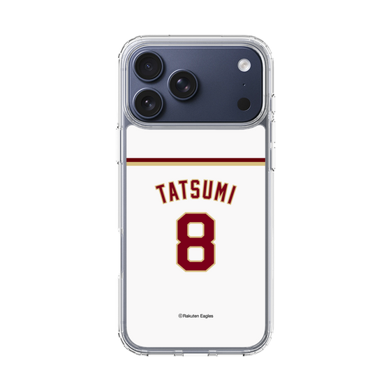 スリムプロテクションケース［ 楽天イーグルス - #8 Tatsumi - ホーム ］