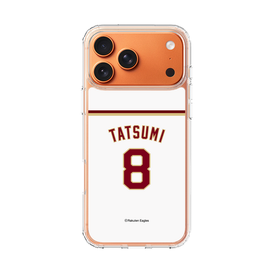 スリムプロテクションケース［ 楽天イーグルス - #8 Tatsumi - ホーム ］