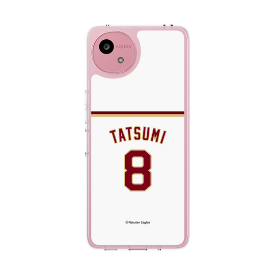 スリムプロテクションケース［ 楽天イーグルス - #8 Tatsumi - ホーム ］