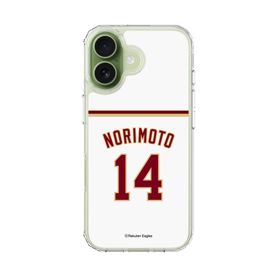 スリムプロテクションケース［ 楽天イーグルス - #14 Norimoto - ホーム ］