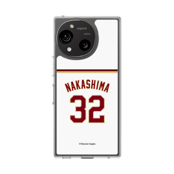 スリムプロテクションケース［ 楽天イーグルス - #32 Nakashima - ホーム ］