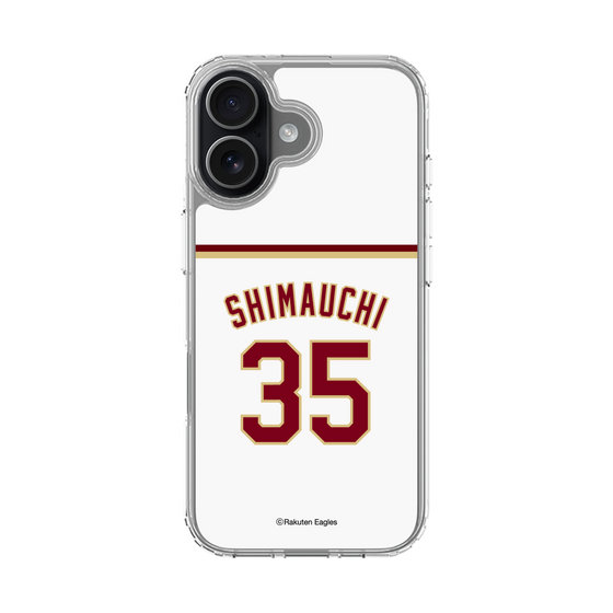 スリムプロテクションケース［ 楽天イーグルス - #35 Shimauchi - ホーム ］