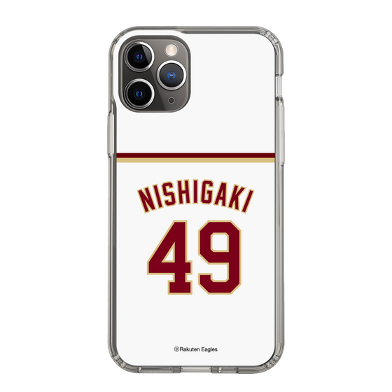 スリムプロテクションケース［ 楽天イーグルス - #49 Nishigaki - ホーム ］