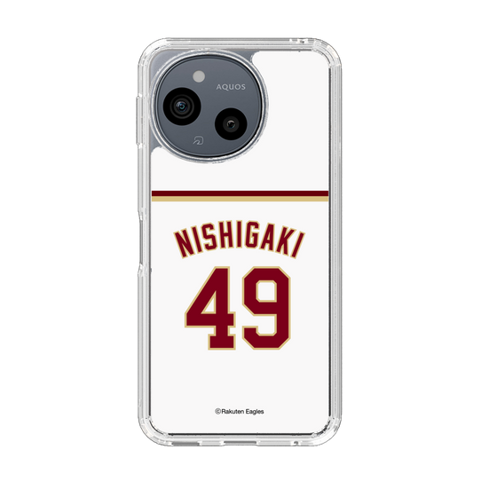 スリムプロテクションケース［ 楽天イーグルス - #49 Nishigaki - ホーム ］