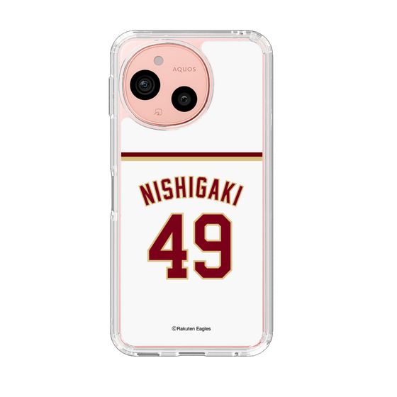 スリムプロテクションケース［ 楽天イーグルス - #49 Nishigaki - ホーム ］