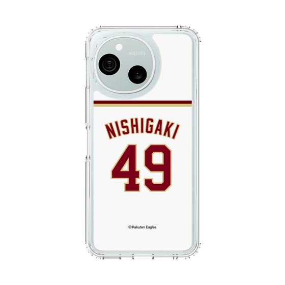 スリムプロテクションケース［ 楽天イーグルス - #49 Nishigaki - ホーム ］