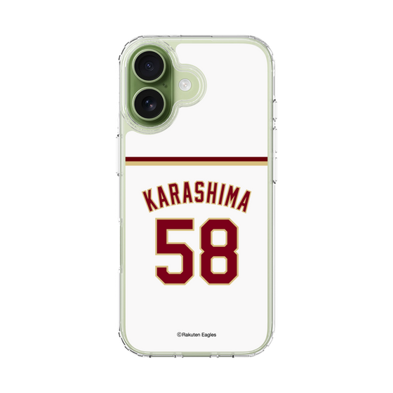 スリムプロテクションケース［ 楽天イーグルス - #58 Karashima - ホーム ］