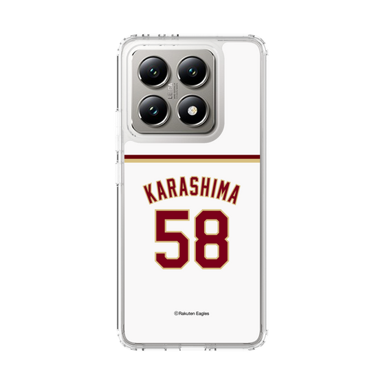 スリムプロテクションケース［ 楽天イーグルス - #58 Karashima - ホーム ］