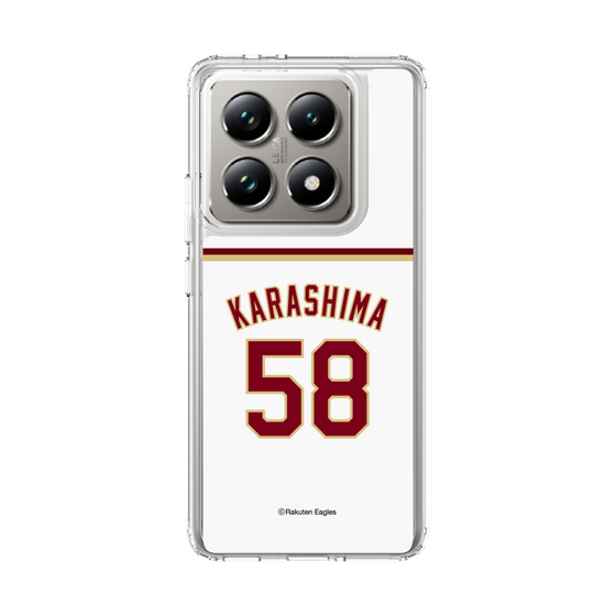 スリムプロテクションケース［ 楽天イーグルス - #58 Karashima - ホーム ］