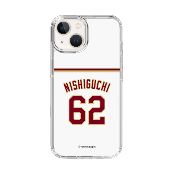 スリムプロテクションケース［ 楽天イーグルス - #62 Nishiguchi - ホーム ］