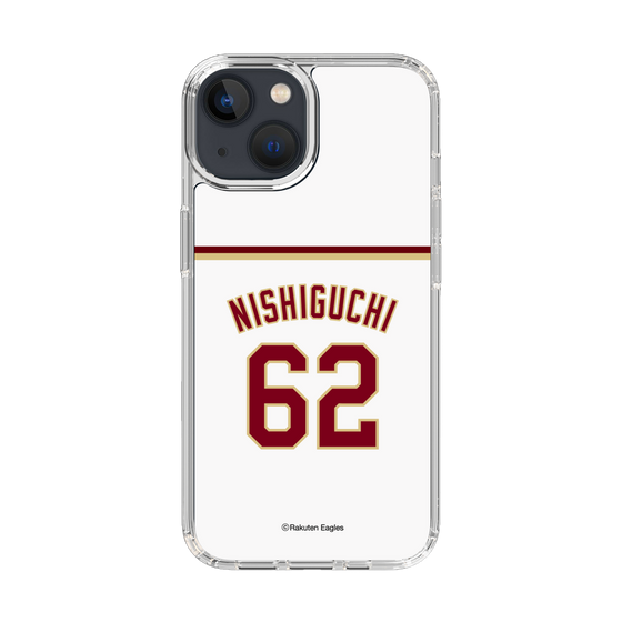 スリムプロテクションケース［ 楽天イーグルス - #62 Nishiguchi - ホーム ］