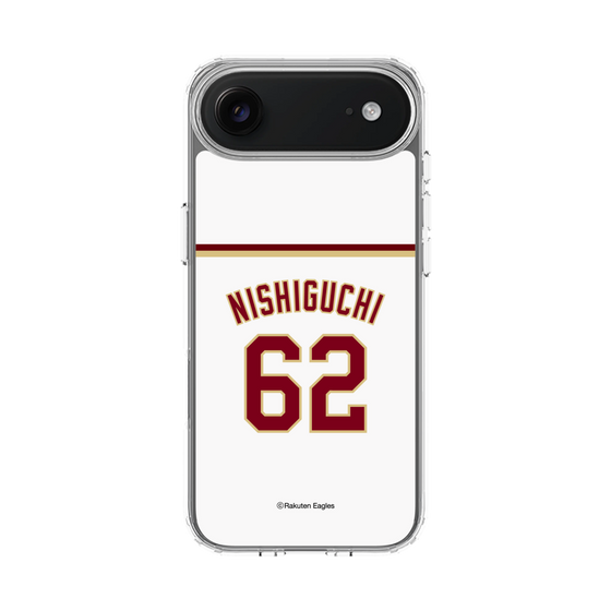 スリムプロテクションケース［ 楽天イーグルス - #62 Nishiguchi - ホーム ］