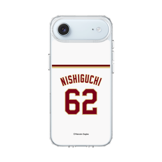 スリムプロテクションケース［ 楽天イーグルス - #62 Nishiguchi - ホーム ］