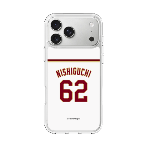 スリムプロテクションケース［ 楽天イーグルス - #62 Nishiguchi - ホーム ］